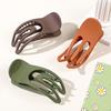 3PCS Matte Hair Clamp Strong Grip Barrettes Large Hair Claw Clip For Women Girl Thin Fine Hair Styling Accessories