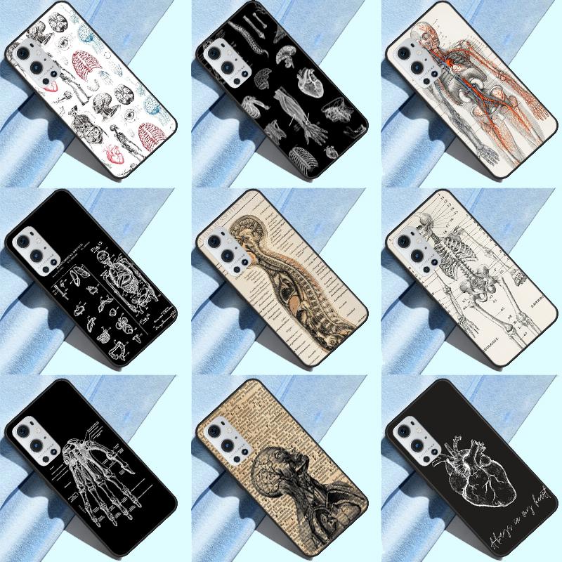 Medizinische menschliche Organe Gehirn Hülle Für OnePlus 12R 13 R 12 11 9 10 Pro 8T 9RT 10T OnePlus Nord 4 CE 2 3 Lite N20 N30 Hülle