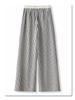 White Striped Wide Leg Women's Slimming Pants - New Summer 2025 Collection