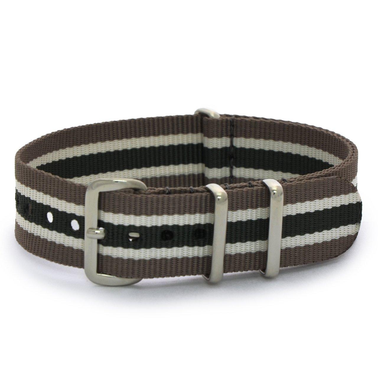

Ремешок для часов CASSIS из нейлона TYPE NATO 18 мм, цвет Moss Green, в комплекте инструмент для замены #141.601M316018