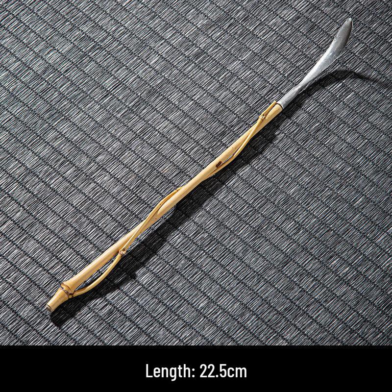 New Chinese Style Bamboo & Tin Tea Scoop