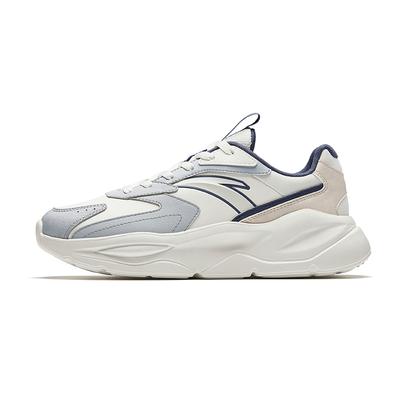 Unrestrained Series Comfortable Fashion Versatile Shock Absorbing Wear Resistant Low Top Casual Shoes Men Sneakers White Gray 912618833F-5