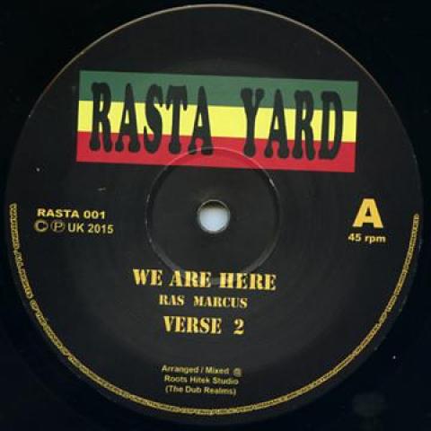 12inch Record RAS MARCUS / RAS TUFFY IRIE; HERBSM - We Are Here; Verse 2 / Chalice Hard RASTA001 Rasta Yard 2015 Europe Reggae, Ska & Dub