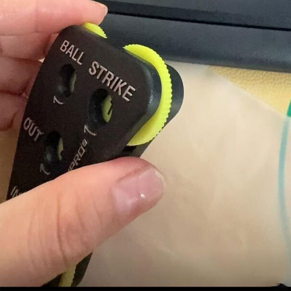 Handheld Baseball Softball Game Counter Portable Baseball Counter Clickers 4 Wheel Baseball Umpire Clickers Enduring