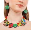 Colorful Clay Music Jewelry Set: Handmade Necklace