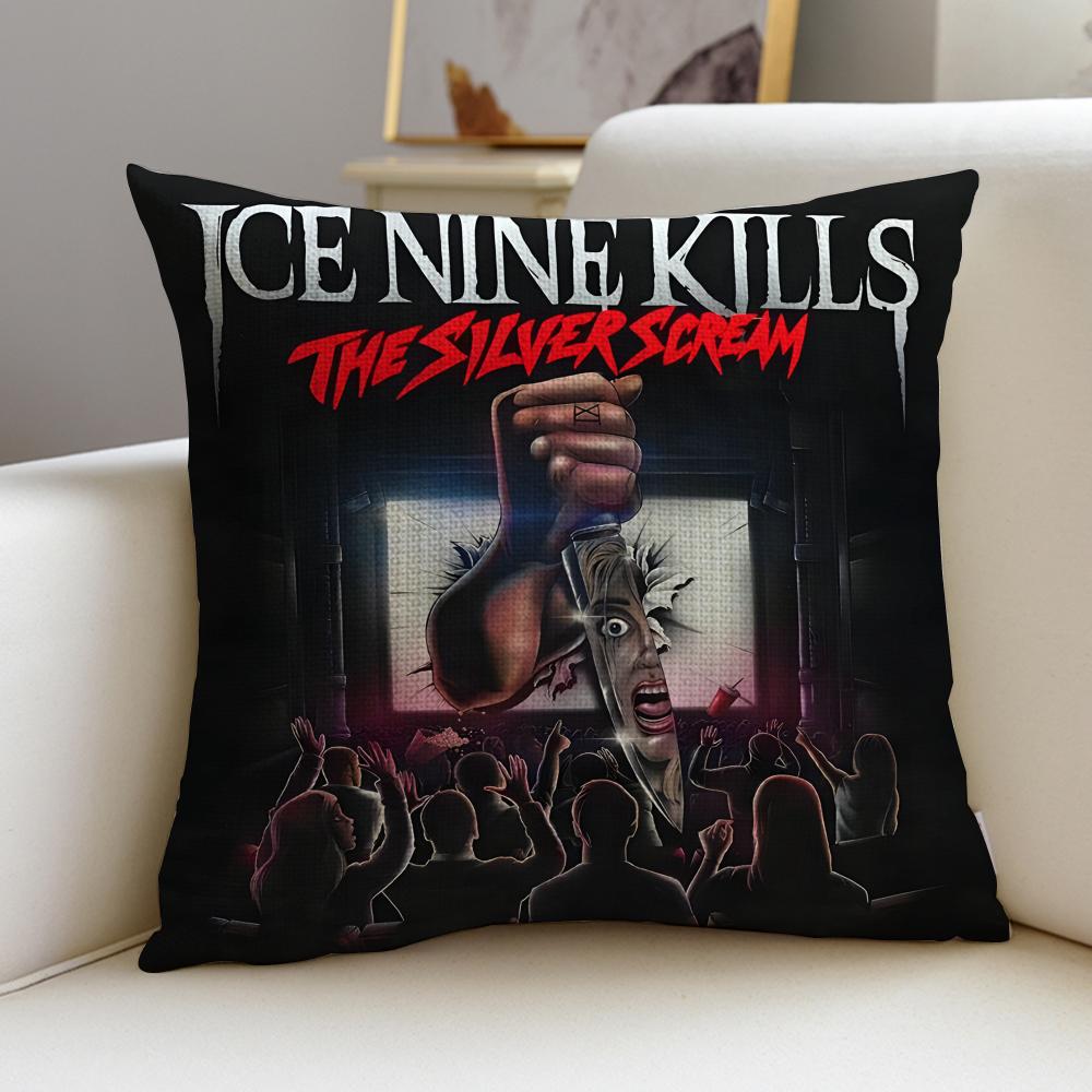 Metal IIce Nine KillsS Cushion Cover Breathable and skinfriendly linen pillowcase square removable and washable cushion