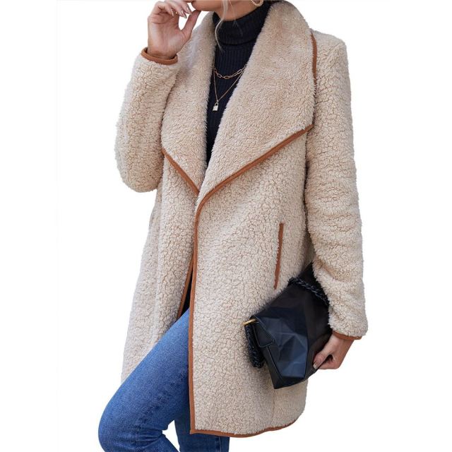 fuzzy trench coat