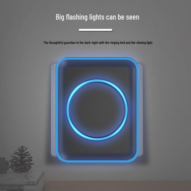 Ultra-Long Distance Smart Wireless Doorbell with Remote Control and Chime for Home and Elderly Entry
