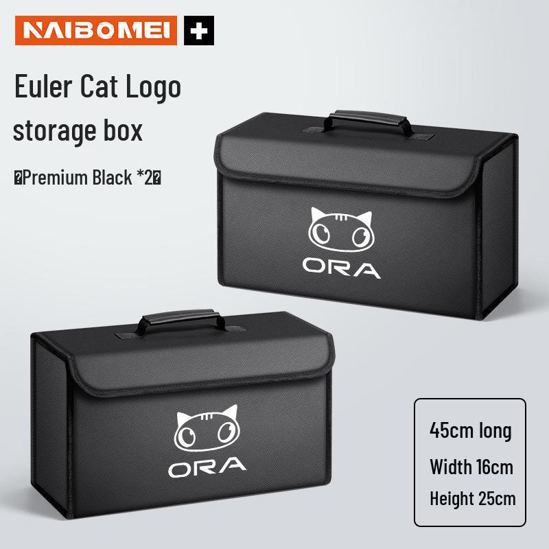 ORA Cat Series Car Trunk Folding Storage Container for Good Cat, Lightning Cat, Ballet Cat, Black Cat, and White Cat.