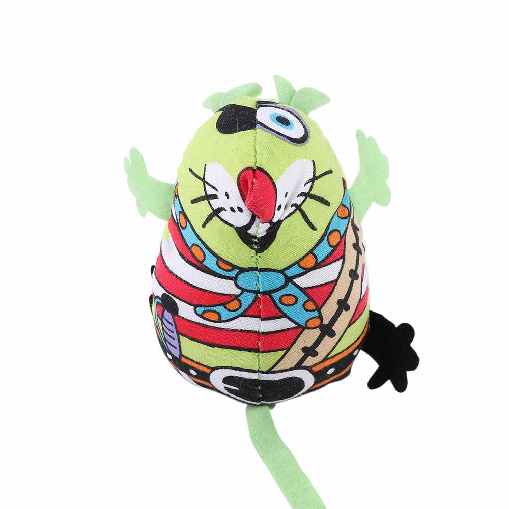 Color Sound Squeaker Canvas Stuffed Toys Colorful Cat Mouse Toys Catnip Chew Biting Toys Pet Toys