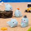 Mini Resin Dolphin,Miniature Dolphin Figures to Hide Landscape Decors Dollhouses Decors,Garden Aquariums Potted Ornament
