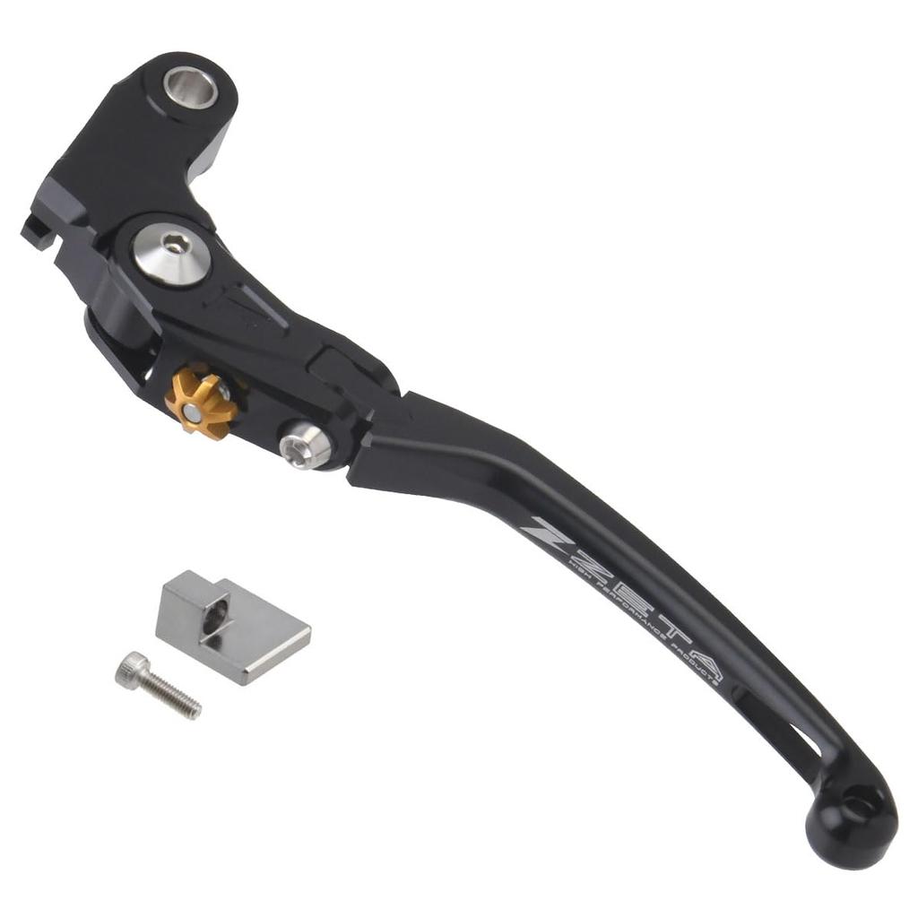 ZETA RACING XL750 Pilot Lever Clutch Black Foldable High Strength Aluminum Alloy Lever Position Adjustment 20 Automatic Lever Return System Dirtfreak