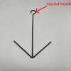 Metal Hanging Bird Fruit Feeder Hook Outdoor Garden Oriole Bird Feeder for Orange Slices Fruit Perch Creative V-Shaped