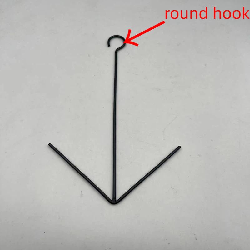 

Metal Hanging Bird Fruit Feeder Hook Outdoor Garden Oriole Bird Feeder for Orange Slices Fruit Perch Creative V-Shaped