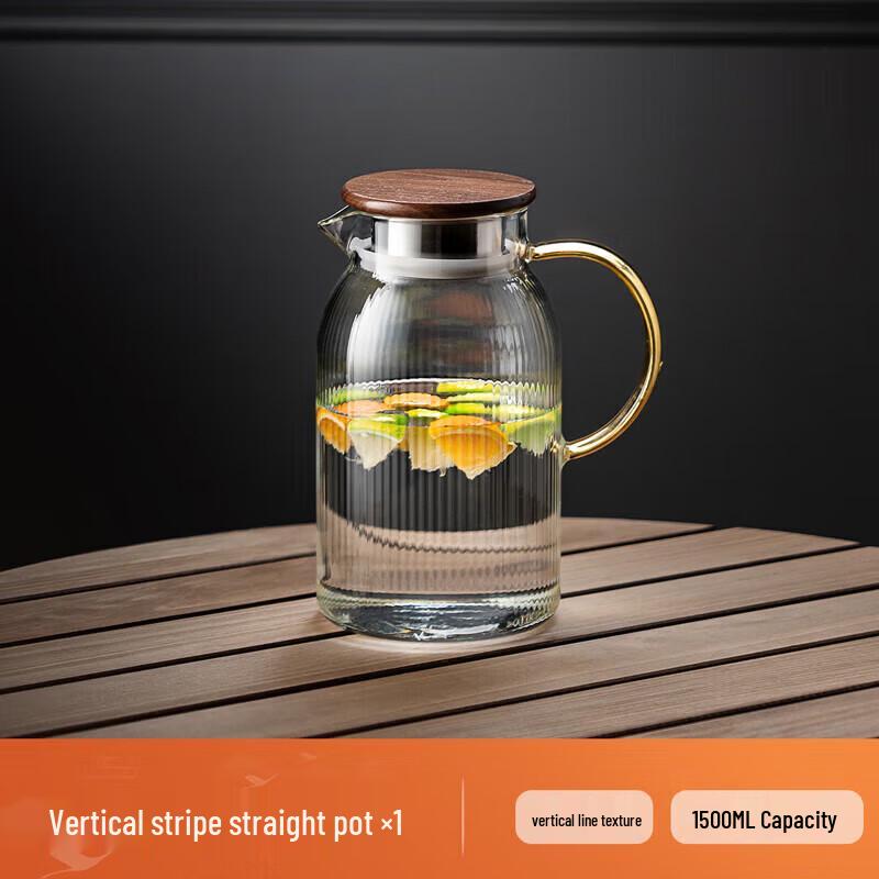 FANKAQI High Borosilicate Glass Heat-Resistant Cold Water Pitcher Set
