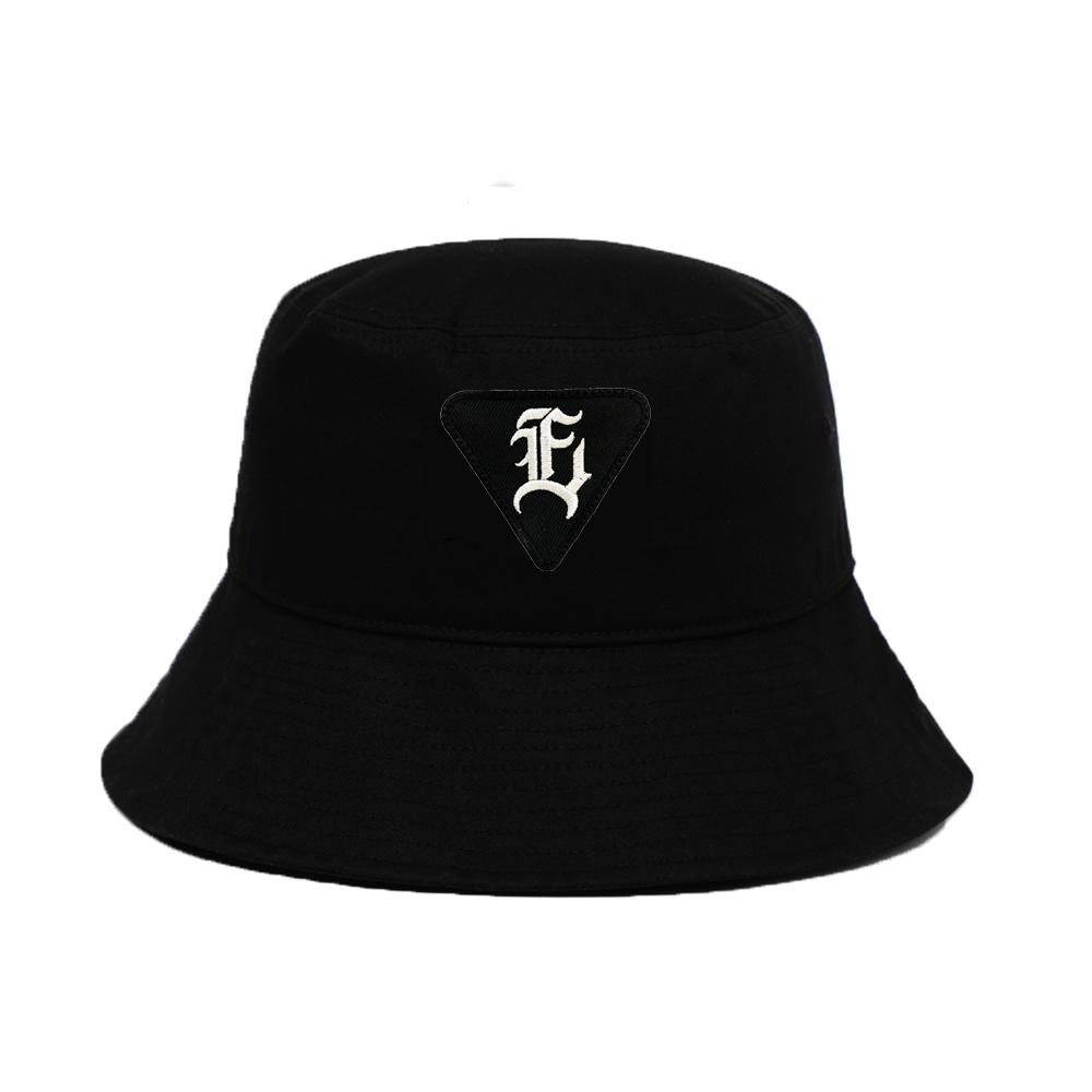 EIGHTVOLUME Ev E Emblem Patch Bucket Hat (Black)