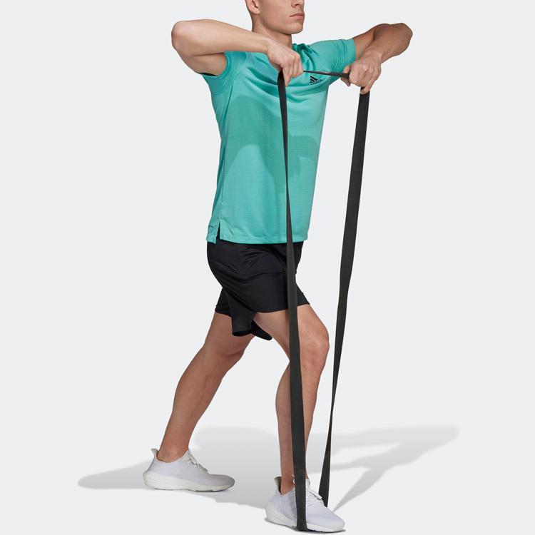 Adidas Alphabet Logo Print Round Neck Short Sleeve T-Shirt Men Tops Green HT9057