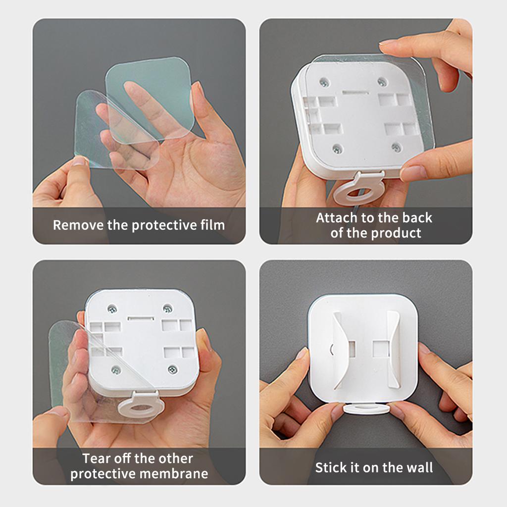 Telescopic Electric Toothbrush Holder Plastic Toothbrush Stand Wall Mounted Toothpaste Storage Rack Bathroom Organizer