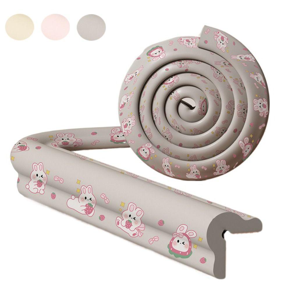 Cartoon Digital Pattern Desk Edge Guard Strip Baby Safety Wall Corner Protector  Bedside