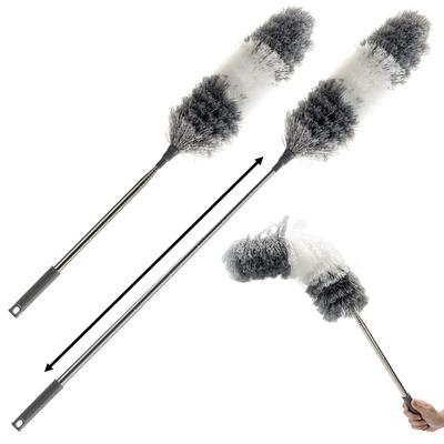 Dust Up To 280cm Microfiber X [Re.Lucky] Remover, Extendable, High, Washable, (Gray White)