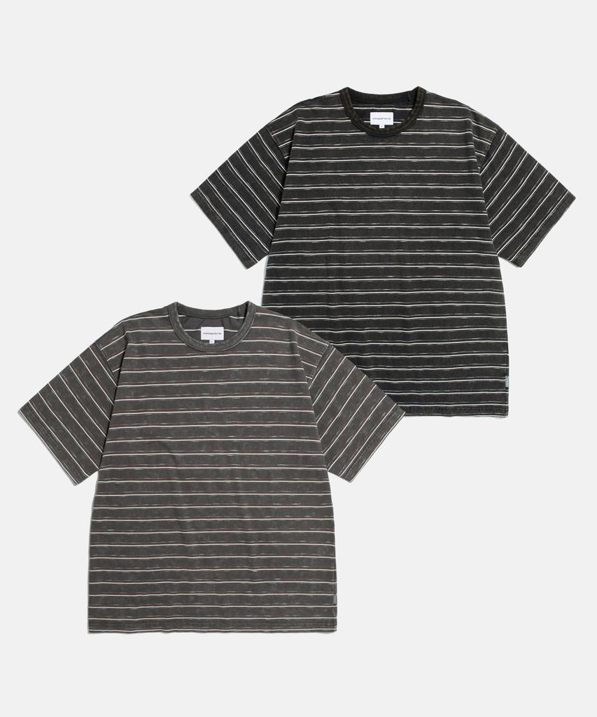 ESPIONAGE Vintage Washed Border Tee Charcoal
