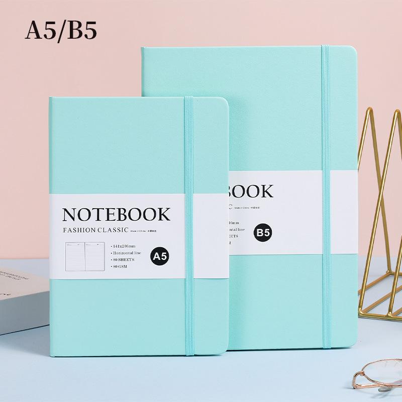 A5 Macron Color Notebook Customized Band Office Notepad Customized  Simple Student Diary