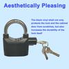 Alarm Lock 110dba Universal Security Alarm Lock System Anti-Theft for Door Motor Bicycle Padlock with 3 Keys (2PCS)