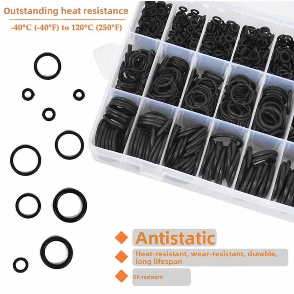 Assortment Set Seal Rubber O-Rings Maintenance O-Type Sealing Rubber Ring Compressor