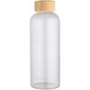 Bottle, 650 Ml Glass Borosilicate De Pared Simple with Lid De Bamboo "Mirage" Transparent