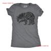 Womens Funny T Shirt Mama Bear Text Cute Mothers Day Novelty For Vintage Washed Slightly Homme Comfortable Stretched Breathable