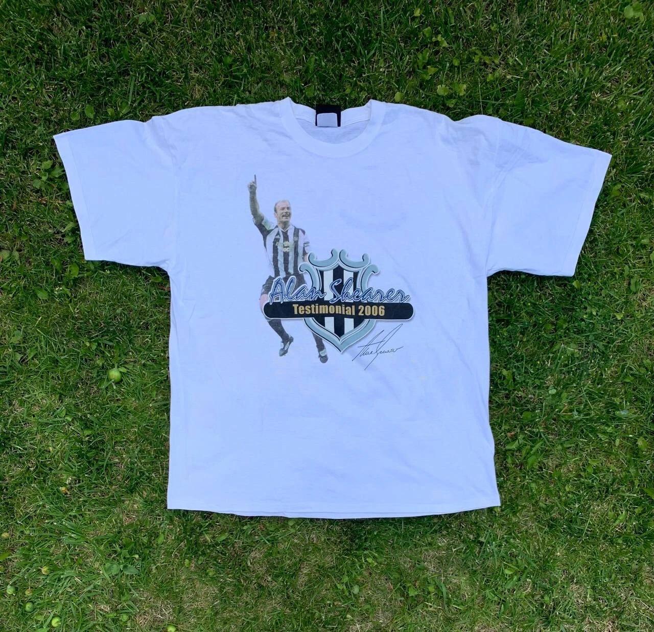 Vintage 2006 New Castle Alan Shearer vs Celtic Football Tee S