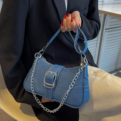 Borsa a tracolla piccola in jeans da donna, nuova borsa a tracolla in tela, borsa a tracolla per donna