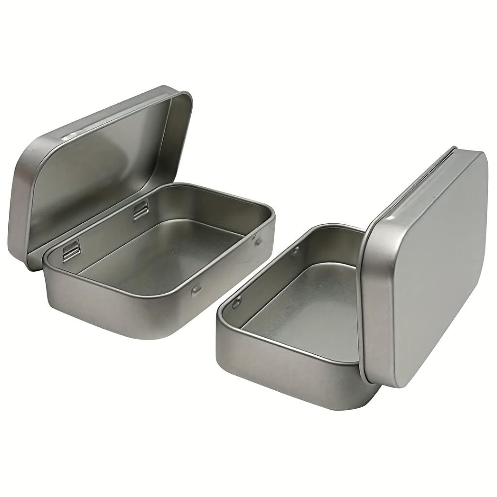 4/8 st Bärbar Plåtlåda för Smyckesförvaring För Ring Örhängen Halsband Mini Metall Multifunktionell Behållare