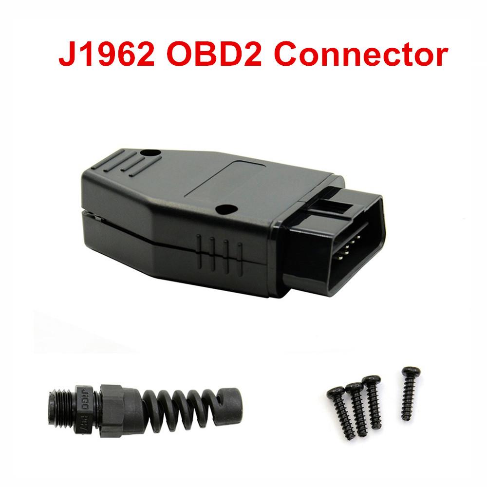 Dual Female Y Splitter Elbow 16Pin OBD 2 Extender ODB OBD2 Cable 16 Pin Male To Female Flat Noodle OBD2 Extension Cable