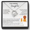 Diamond-Studded Heart Necklace for Daughter: Elegant Light Luxury Hollow Heart Pendant In Gift Box