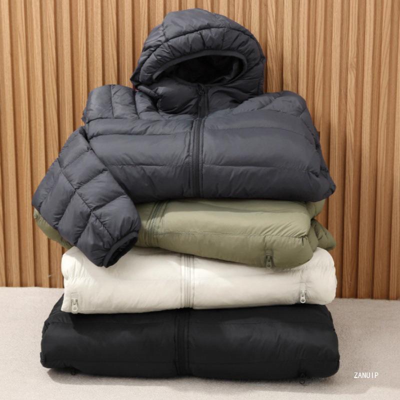 2025 Autumn/Winter Gold Label Men's Lightweight Tech P Hooded Jacket - Windproof, Water-Repellent, Warm Cotton