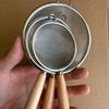 304Beechwood Handle Stainless Steel Skimmer Used for Baking In the Kitchen Fine Flour Sifting Sieve Household Kitchen Soy Milk Filter Baking Tool