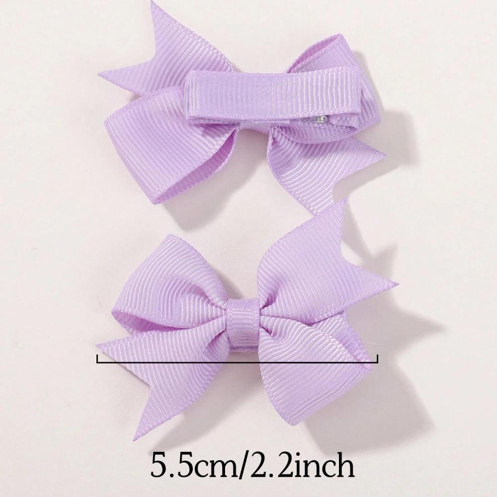 10Pcs/set New Cute Bows Baby Hair Clips Candy Color for Children Girls Princess Hairpins Barrettes Kids  Hair Accessories