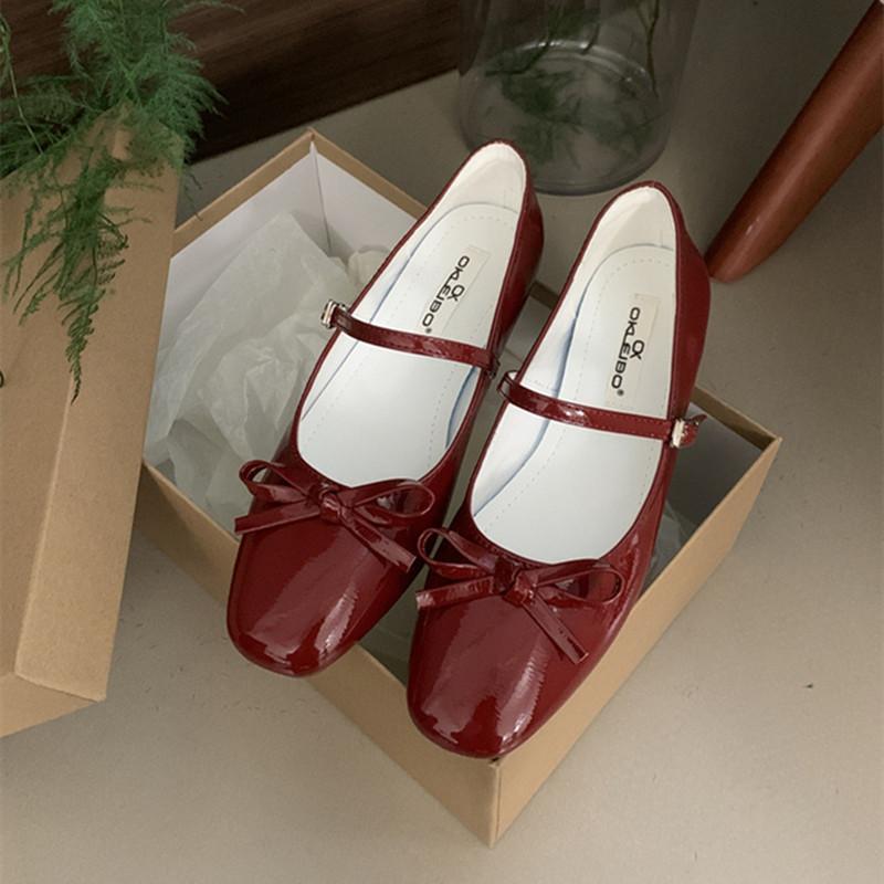 Fashion Bailamos 2025 New Women Flat Shoes Fashion Shallow Ladies Casual Soft Mary Jane Shoes Outdoor Dress Flat Ballet Shoes