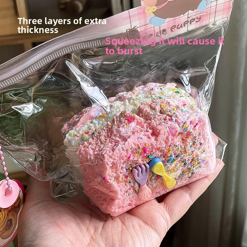 Food Grade Silicone Stress Toy With Toast Design For Kids And Teens