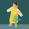 S-4XL Kids Raincoat Wateproof Children Dinosaur Rain Poncho Cute Rain Coat Jacket With Backpack Position Student RainWear