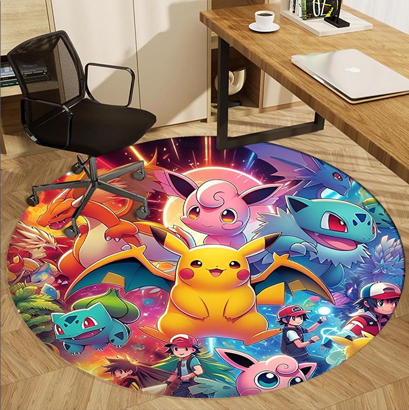 card game Pattern Round Rug, Indoor/Outdoor Mat, for Picnic, Gameroom, Bedroom, Office, Living Room, Home Decor Carpet, Birthday Gift