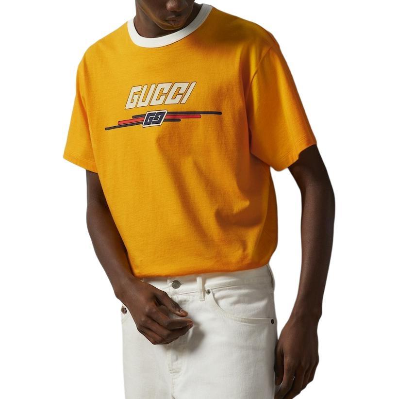 GUCCI T-Shirt With Gucci Print LogoT Men's 771477-XJF7B-7629