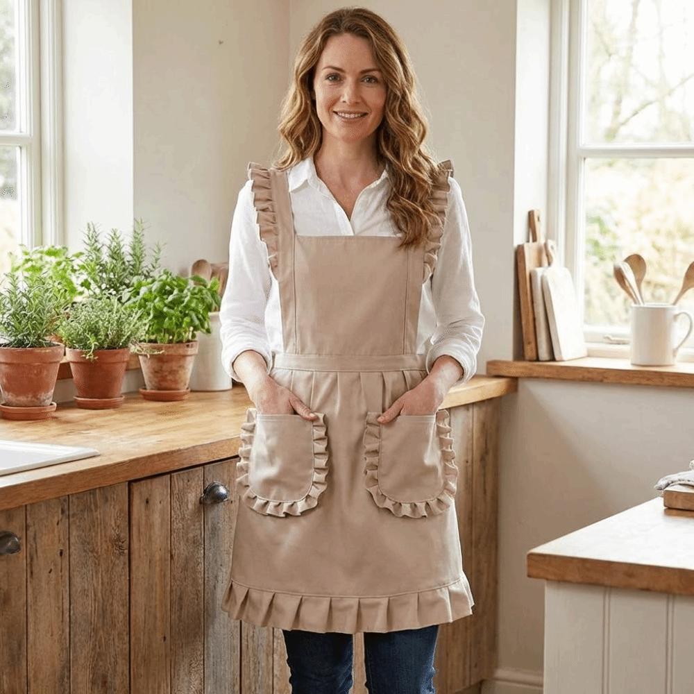 Stain-proof Korean Style Apron Cute Nail Shop Apron Fashion Catering Work Clothes Kitchen