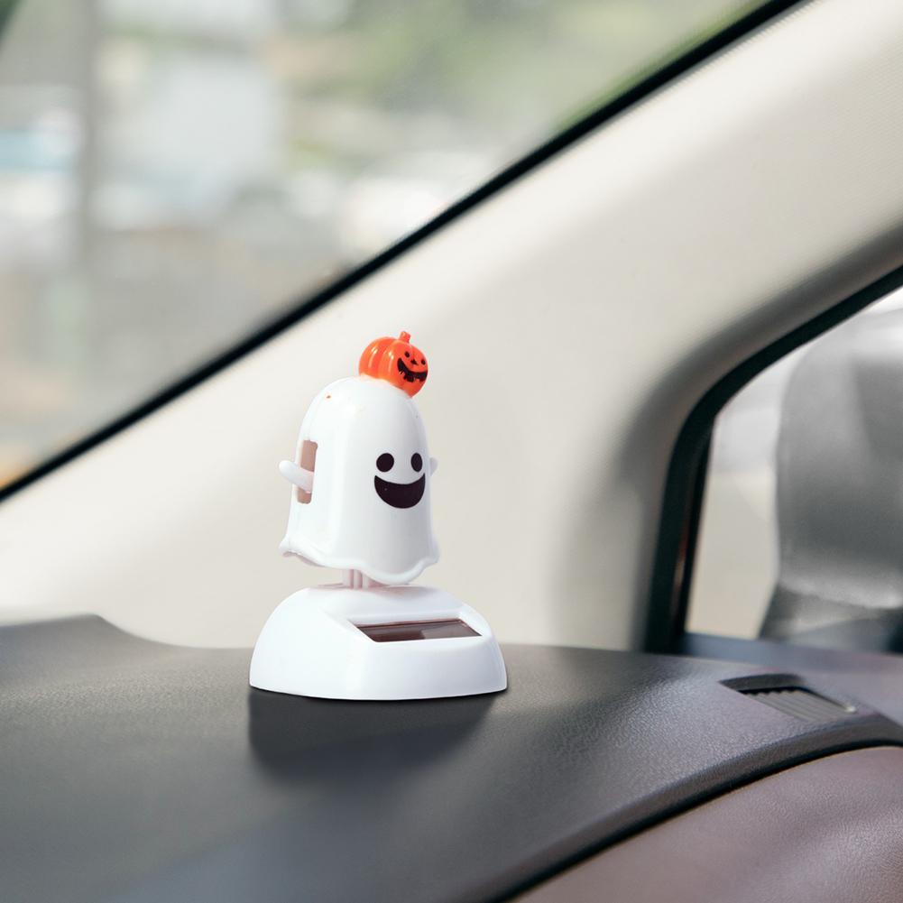 NEW Kind Halloween Solar Energy Creative Bobble Head Doll Car Decorations Cartoon Decorations Children's Gifts