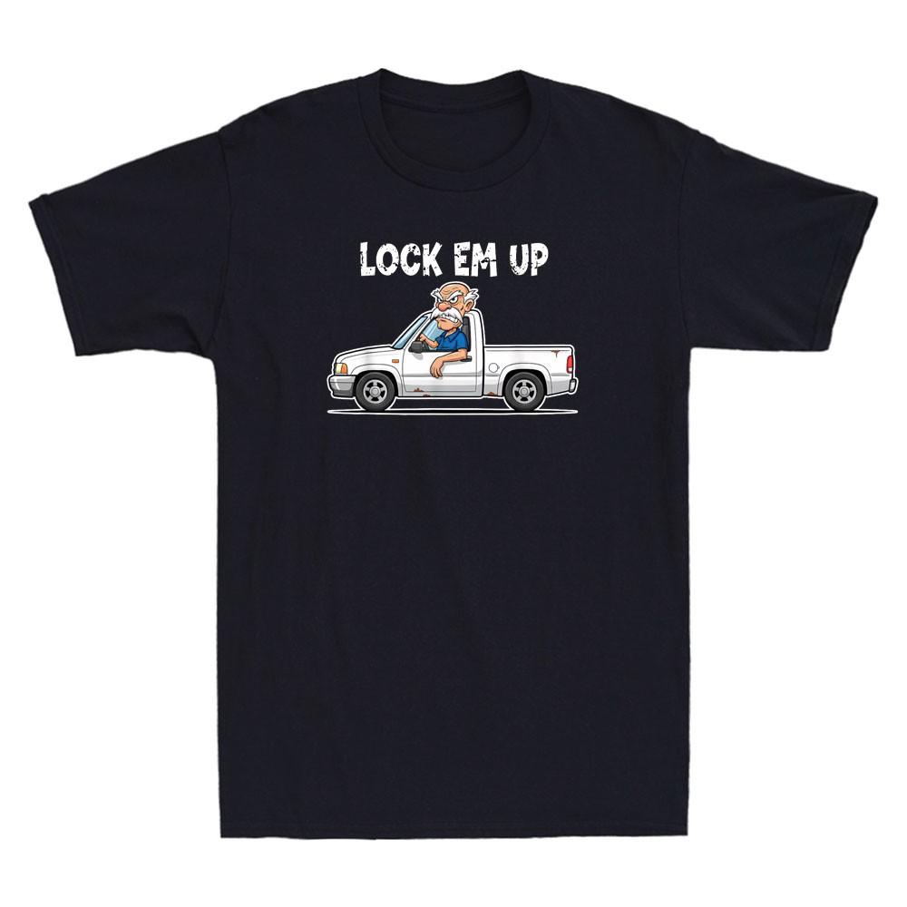 Old Man Lock Um Up Private Property Funny Meme Humor Quote Vintage Men s T-Shirt S