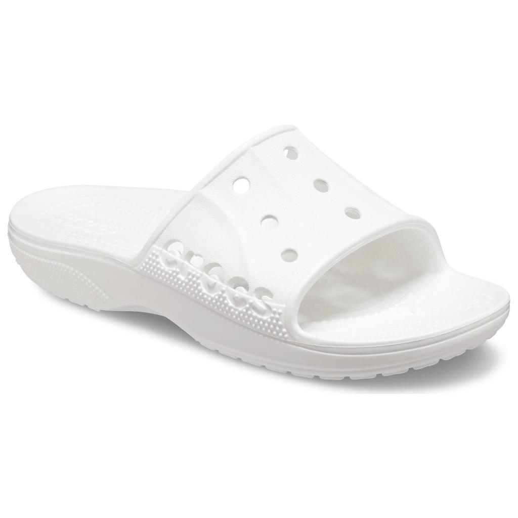 Crocs Baya II Slide Comfortable Versatile Non-Slip Slide Sandals Unisex Sandals White 208215-100