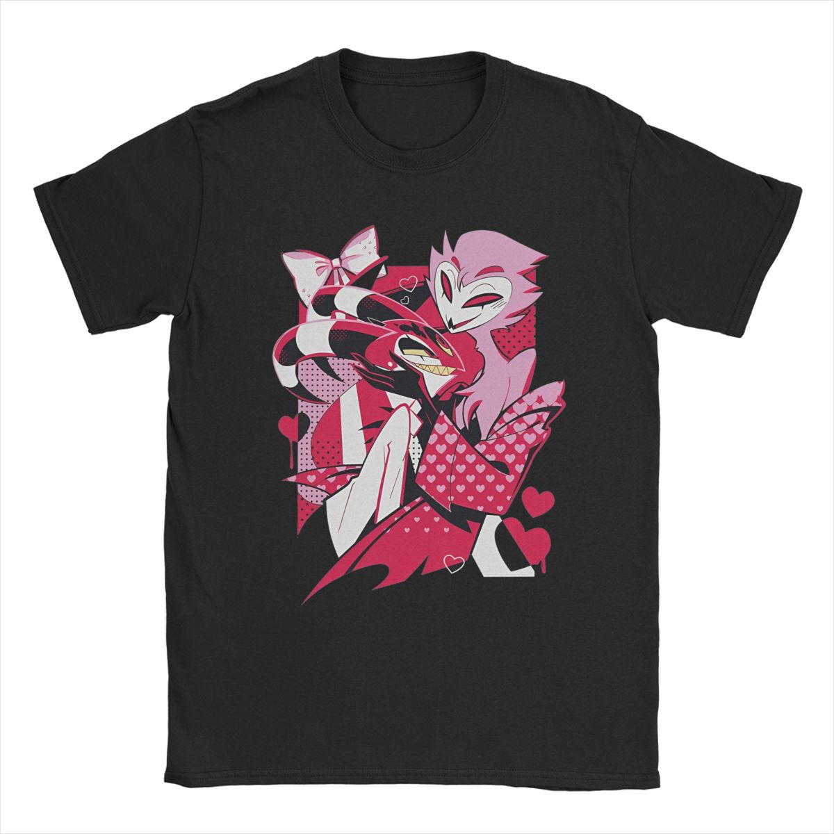 

Men s T-Shirts Helluva-Boss Cartoon Leisure 100% Cotton Tee Shirt Short Sleeve T Shirts Crewneck Tops Plus Size 5XL різнокольоровий