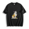 Starry Cat Dream T-Shirt Mens Womens Tees Top - Celestial Kitty Design Unisex Tee