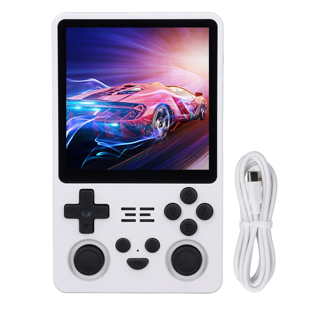 Handheld Retro-Spielkonsole 4-Zoll-IPS-Bildschirm Tragbare Videospielkonsole mit Dual-3D-Joysticks